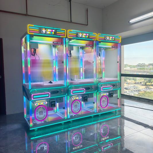 🌈 New Gradient Claw Machine with Bill Acceptor Eye Catching & Profitable! 🌈