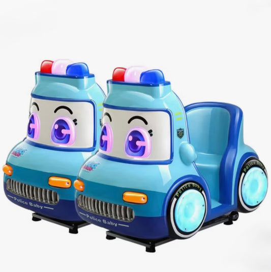 Police Baby Kiddie Ride – Electric Motion Car with Music & Lights for Kids