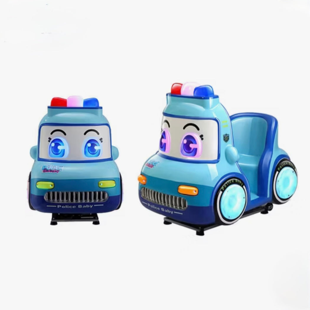 Police Baby Kiddie Ride – Electric Motion Car with Music & Lights for Kids