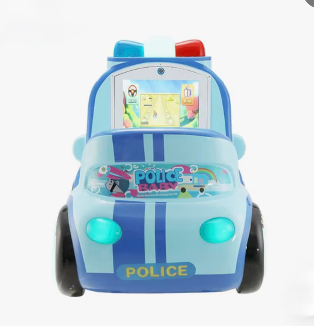 Police Baby Kiddie Ride – Electric Motion Car with Music & Lights for Kids