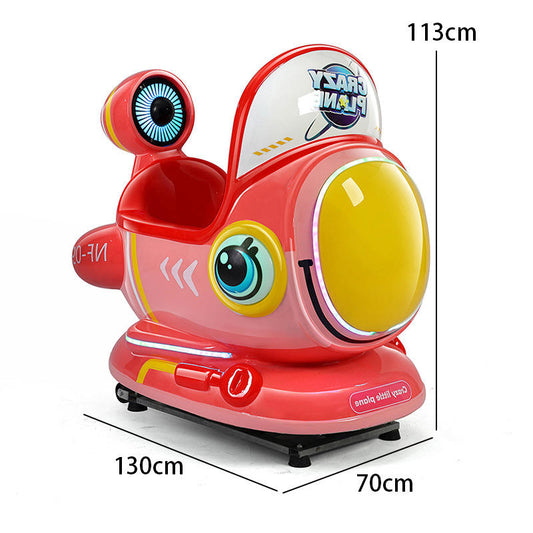 Coin Operated Kids Shaking Car Game Machine Indoor Kiddie Rides Swing Game Machine