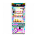 Premium Rainbow LED Claw Machine 360° Surround Lights with Coin and Bill Acceptor