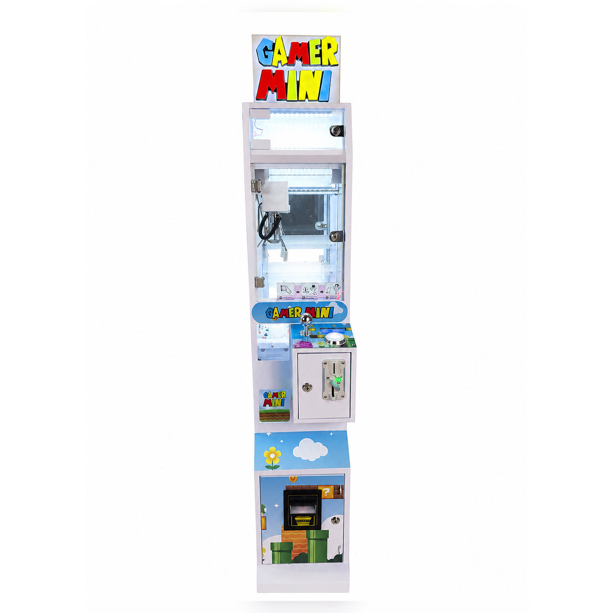 Slim Mini Claw Machine with Bill Acceptor Commercial Prize Crane Machine