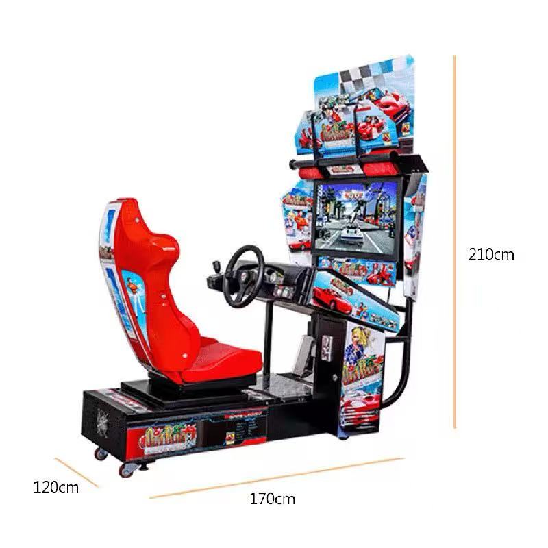 Commercial Motion Racing Simulator Arcade Machine with 32” Screen