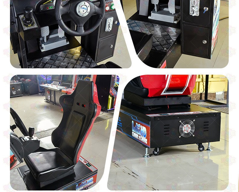 Commercial Motion Racing Simulator Arcade Machine with 32” Screen