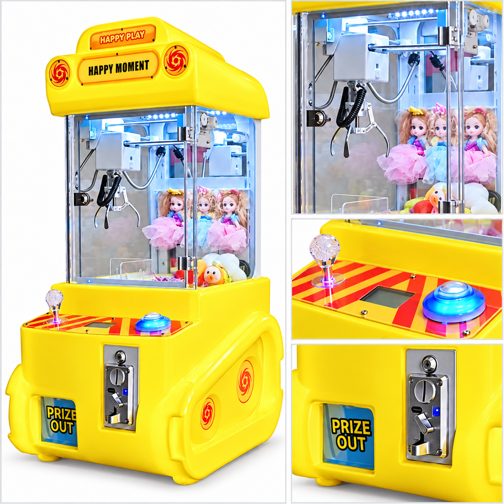Mini Car Shaped Tabletop Claw Machine Coin Operated Prize Grabber