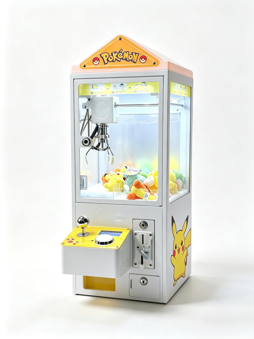 Mini Tabletop Claw Machine Coin Operated Prize Grabber LED Lights 110V