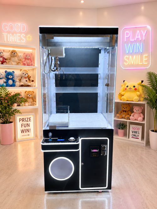 Black Edition Commercial Claw Machine Premium Arcade Crane Machine with LED Lights