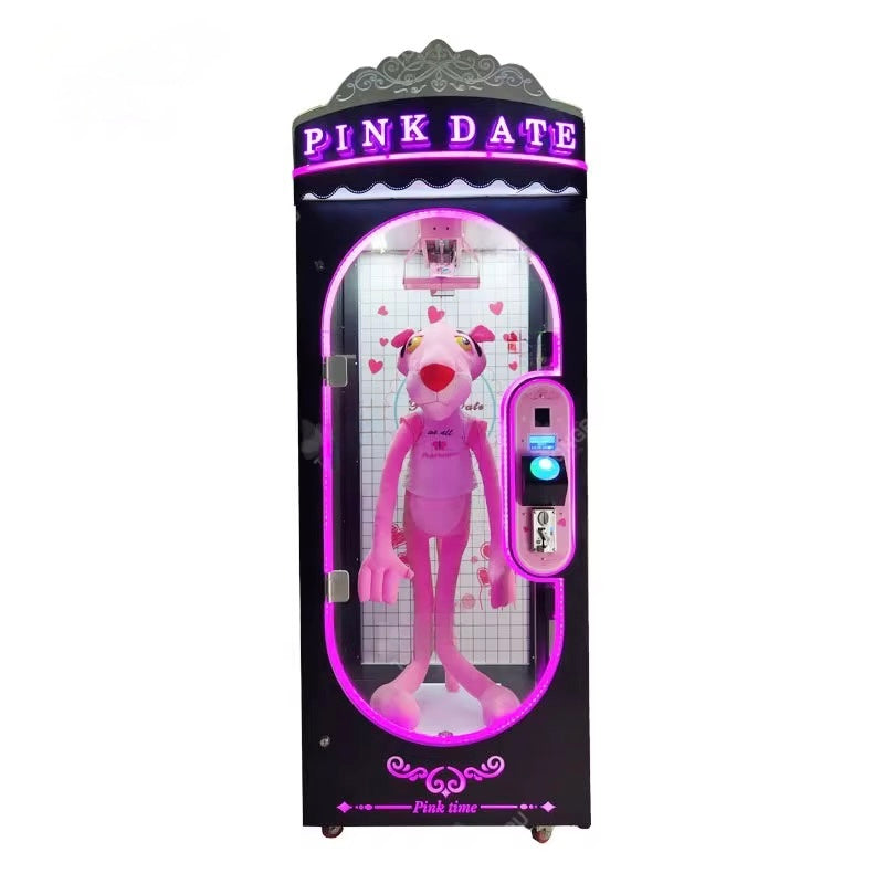 Coin Operated Arcade Pink Date Cut Your Prize Machine Claw Gift Game Machine Toy Vending Claw Machine