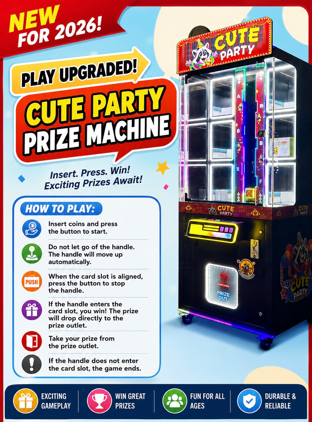 🎮 CUTE PARTY PRIZE MACHINE