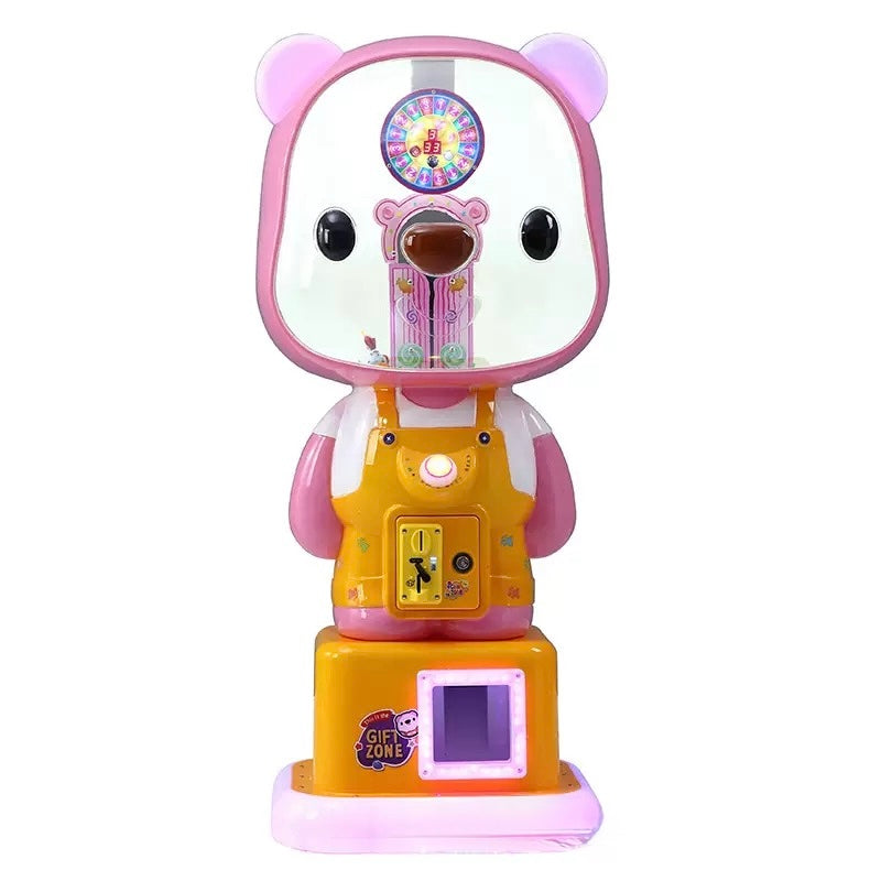 Bear Candy Capsule Vending Machine Adorable Lollipop Prize Game for Kids