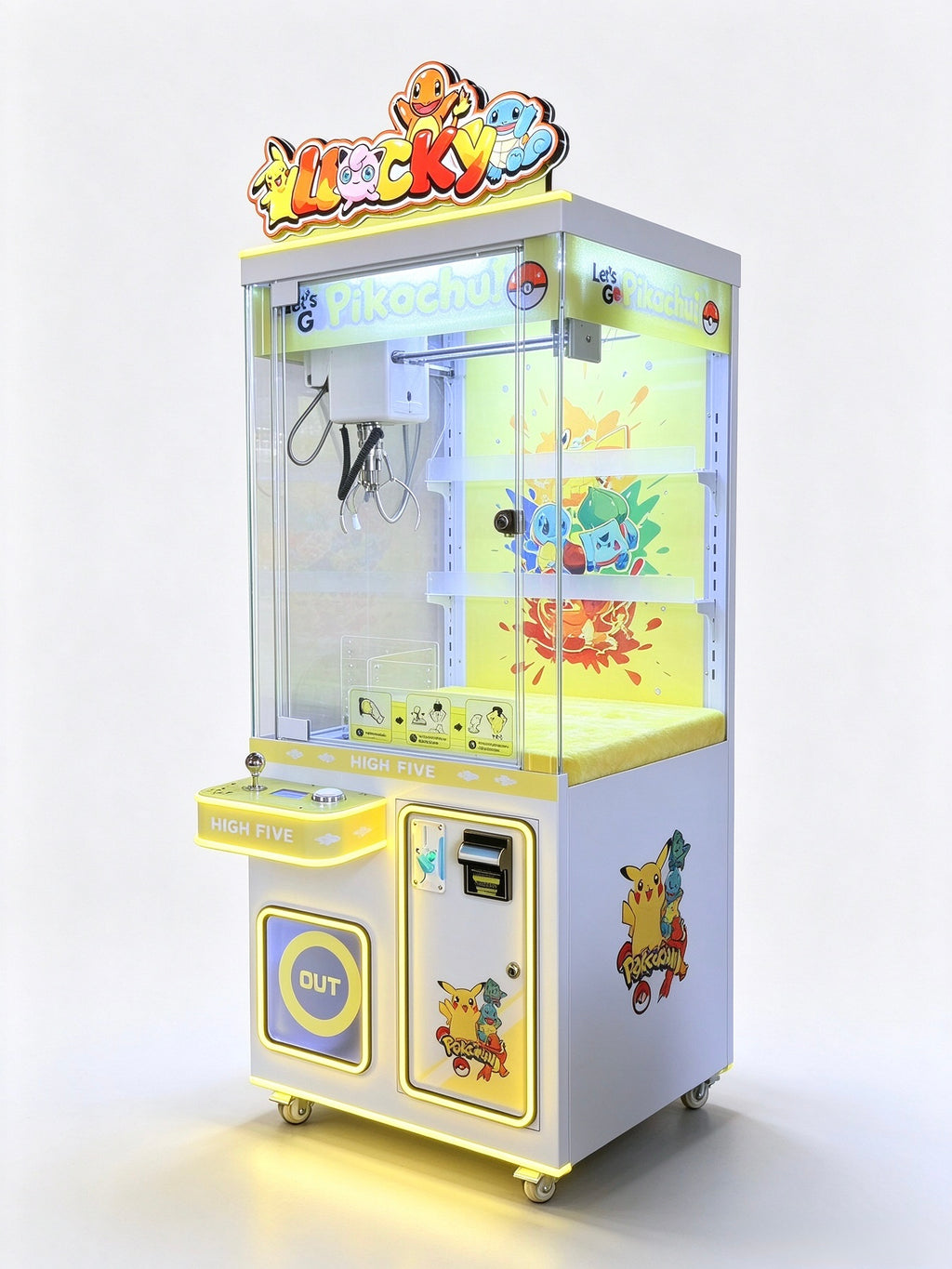 Medium Commercial Claw Machine with Coin and Bill Acceptor