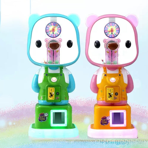 Bear Candy Capsule Vending Machine Adorable Lollipop Prize Game for Kids