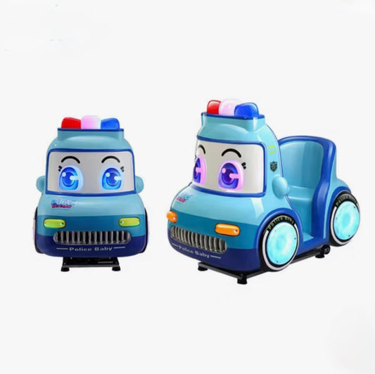 Police Baby Kiddie Ride – Electric Motion Car with Music & Lights for Kids