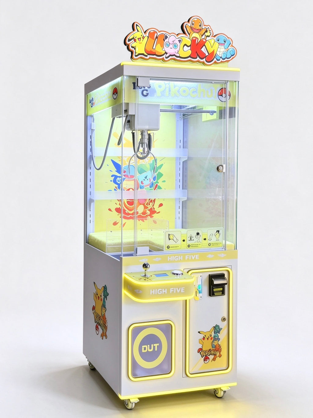 Medium Commercial Claw Machine with Coin and Bill Acceptor