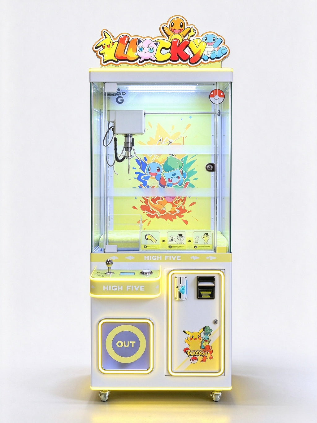 Medium Commercial Claw Machine with Coin and Bill Acceptor