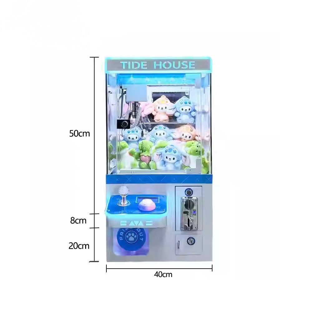 Mini Claw Machine with LED Lights – Compact Arcade Style Prize Catcher for Toys & Plushies
