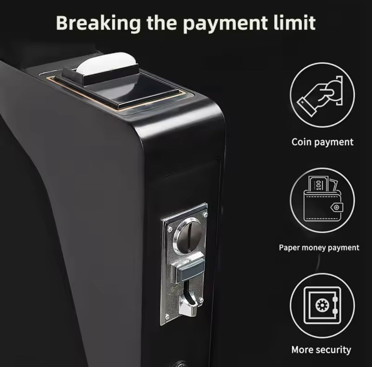 New Coin Operated Commercial 3D Zero Gravity Vending Massage Chair with Payment System
