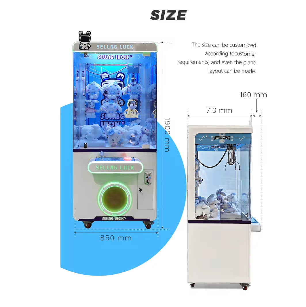 LUCKY CLAW Claw Machine Cute LED Prize Game Arcade Machine for Plush Toys