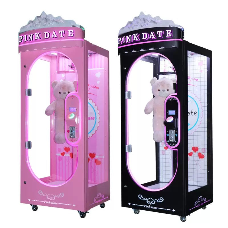 Coin Operated Arcade Pink Date Cut Your Prize Machine Claw Gift Game Machine Toy Vending Claw Machine