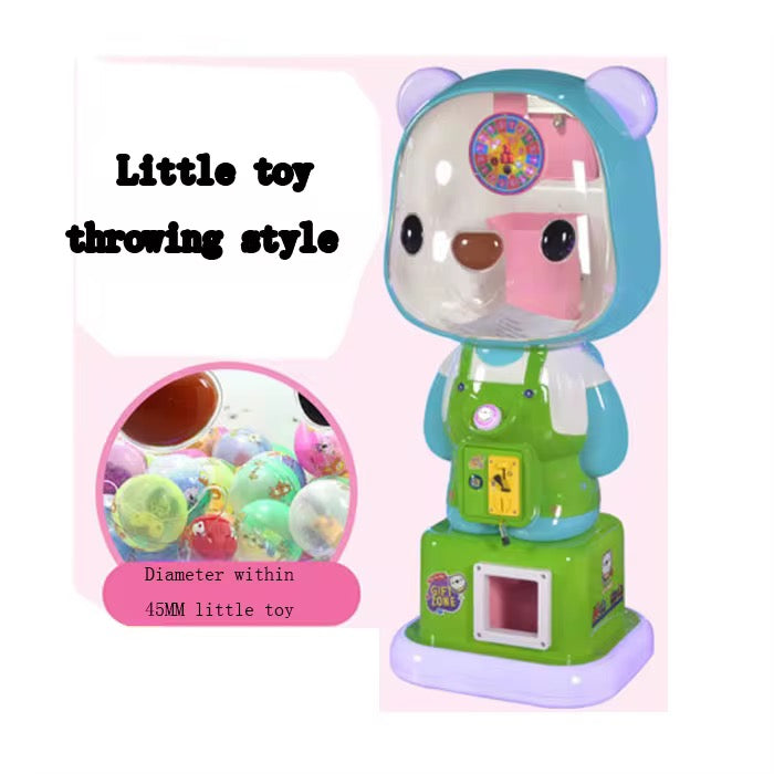 Bear Candy Capsule Vending Machine Adorable Lollipop Prize Game for Kids