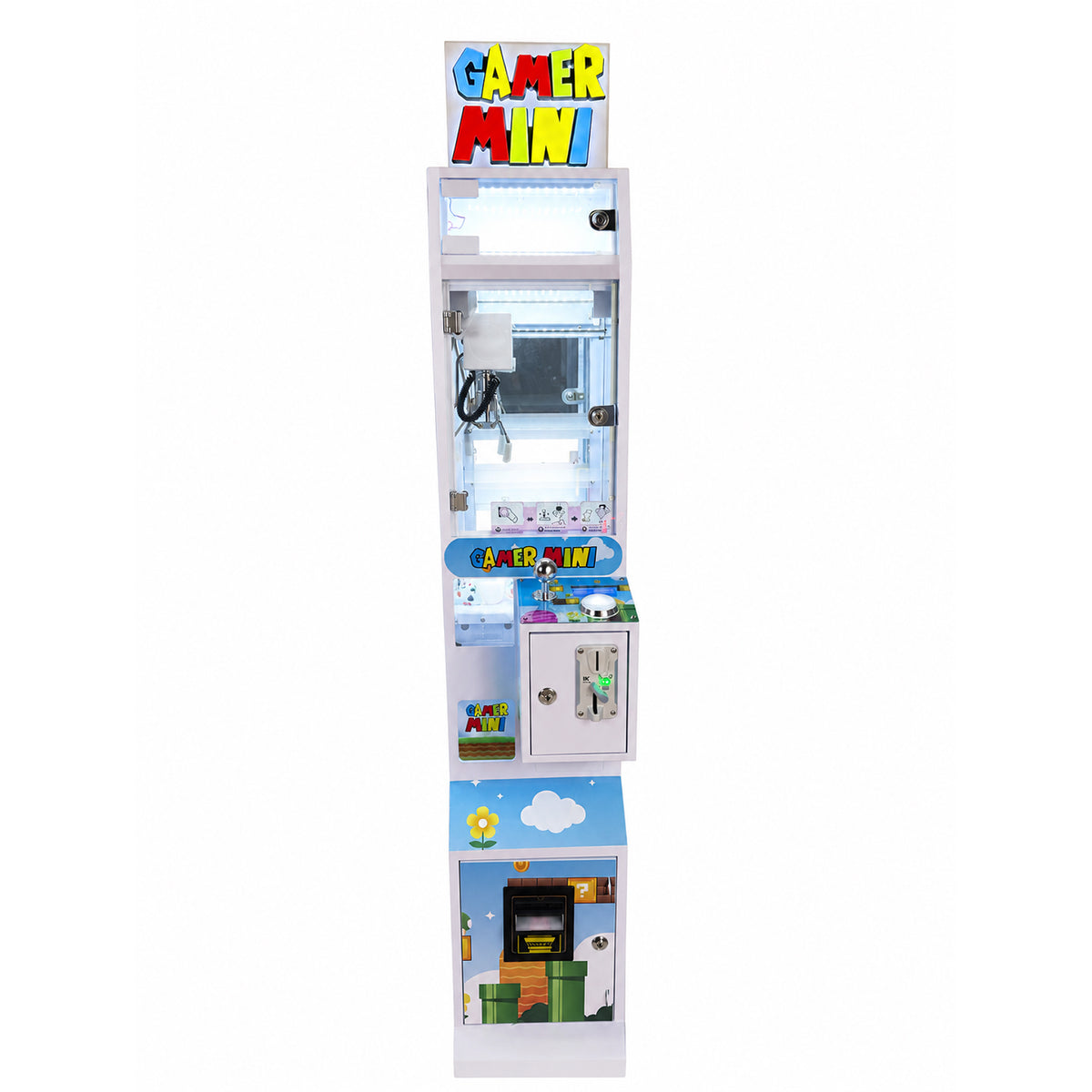 Slim Mini Claw Machine with Bill Acceptor Commercial Prize Crane Machine