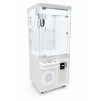 Modern White Commercial Claw Machine Customizable Arcade Crane Machine with LED Lights