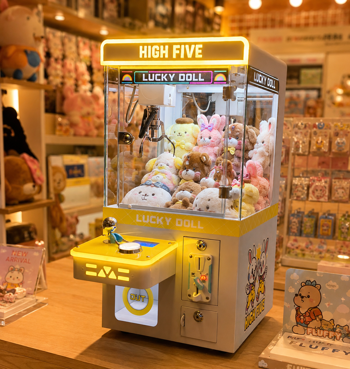 Mini Countertop Claw Machine Arcade Crane Machine for Candy Plush Toys
