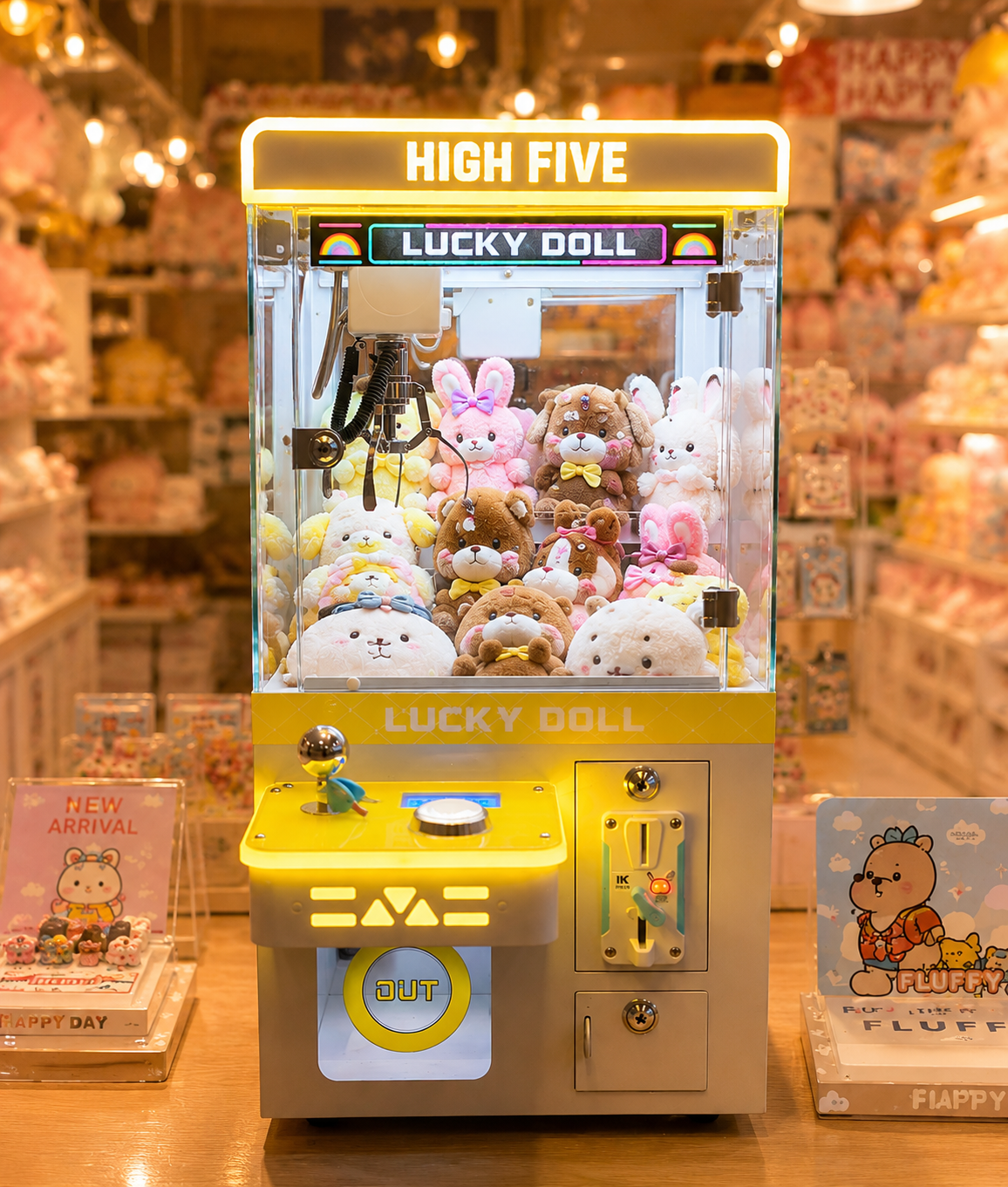 Mini Countertop Claw Machine Arcade Crane Machine for Candy Plush Toys