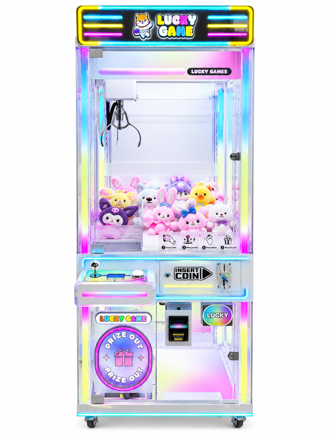 Rainbow Premium Claw Machine