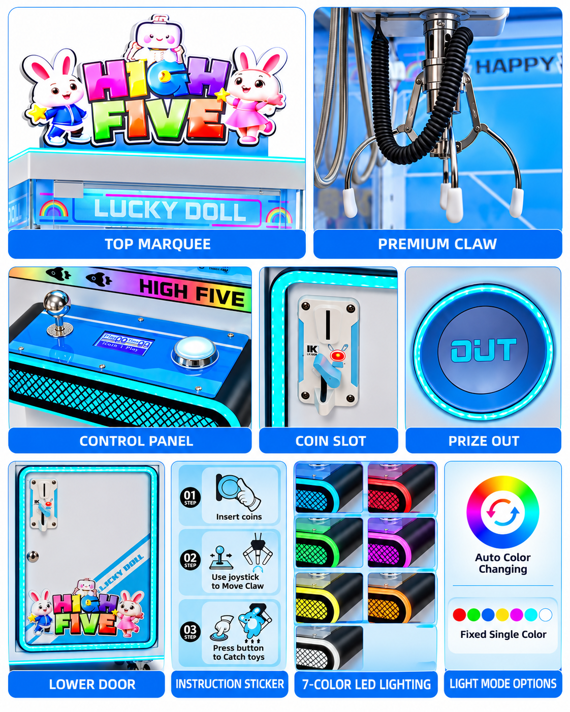 High Five Claw Machine+Shipping