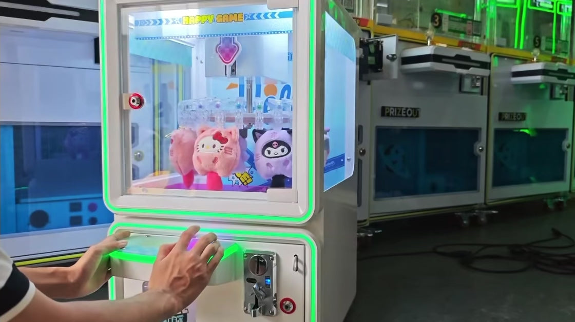 🌈 Rainbow LED Desktop Prize Clip Machine